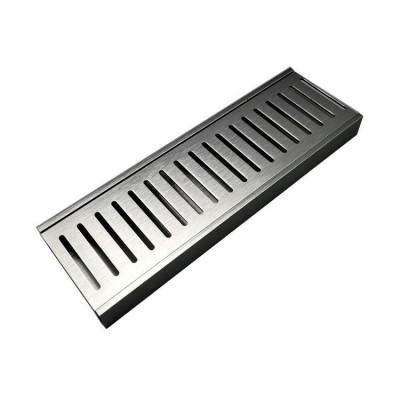 Long Tile Insert Linear Shower Aluminum Floor Drain Channel For Outside